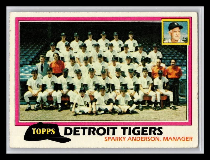1981 #666 Detroit Tigers Checklist