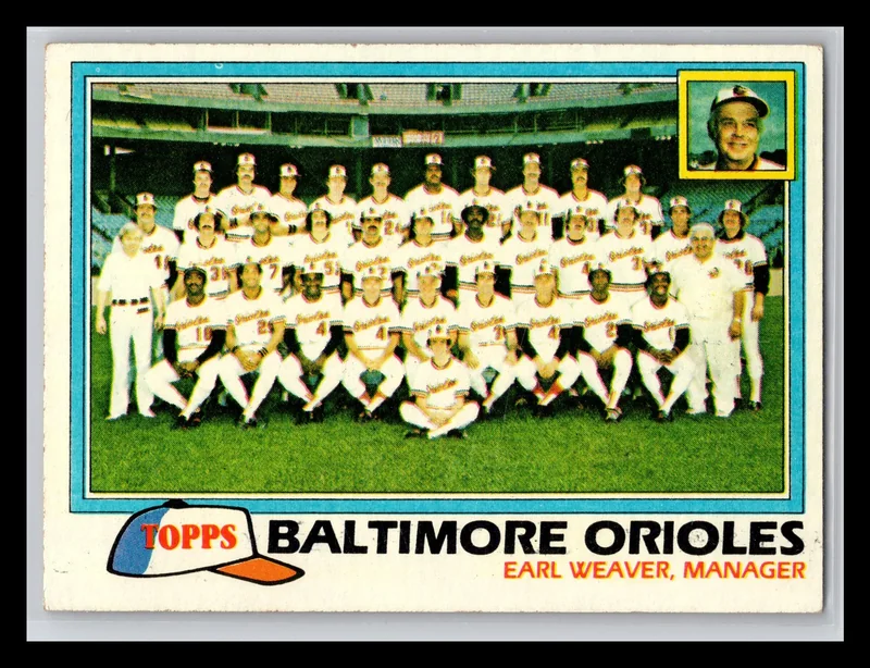 1981 #661 Baltimore Orioles Checklists
