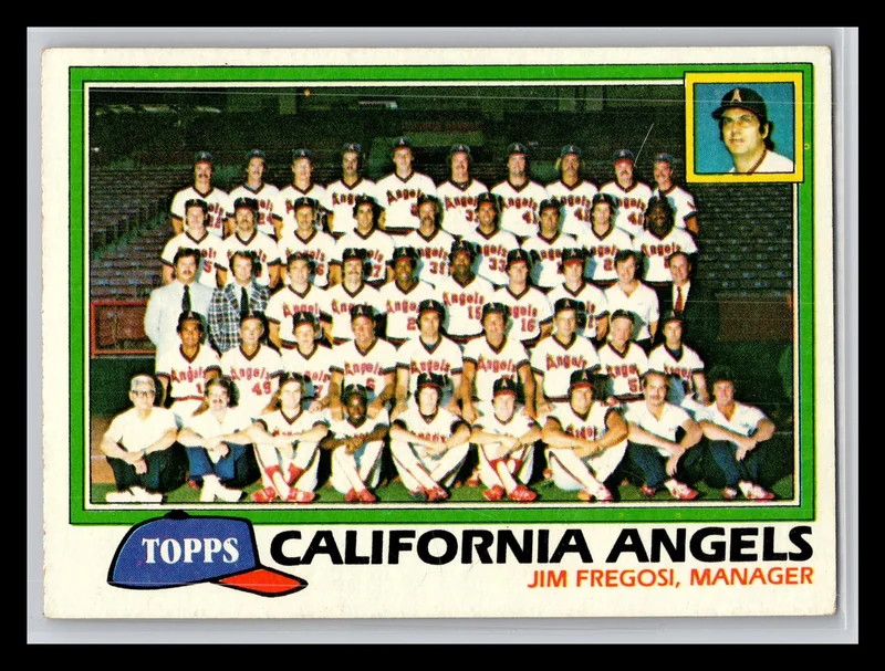 1981 #663 California Angels Checklist