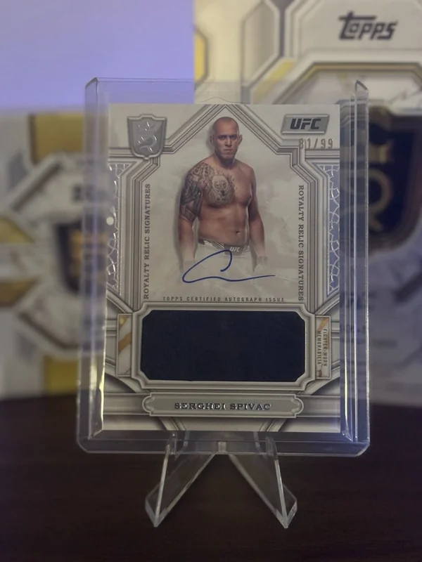 2024 Royalty UFC Serghei Spivac Royalty Relic Auto Signatures #81/99