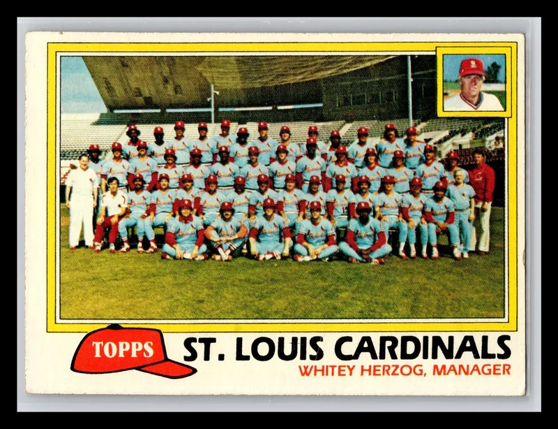 1981 #684 St. Louis Cardinals Checklists