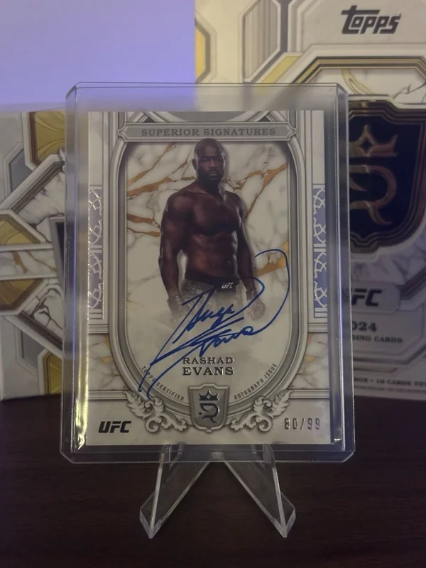 2024 Royalty UFC Rashad Evans Superior Signatures Auto #80/99