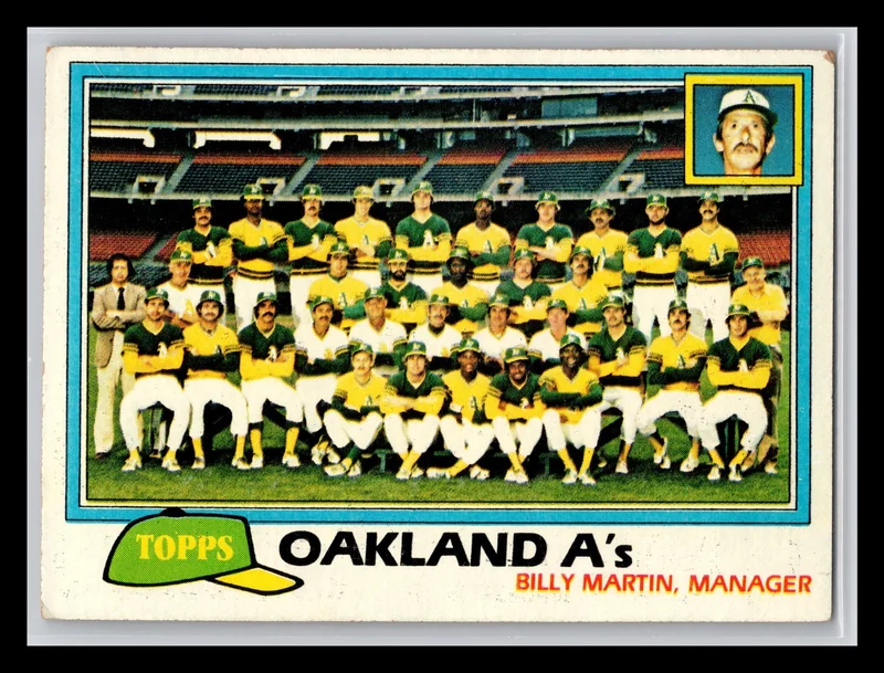 1981 #671 Oakland A's Checklist