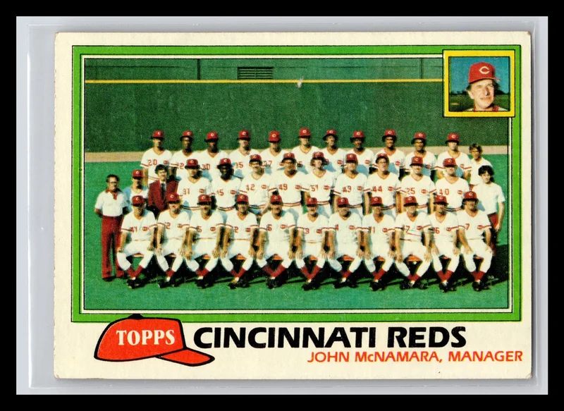 1981 #677 Cincinnati Reds Checklist