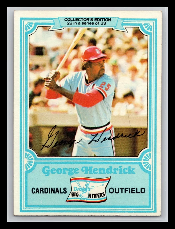 1981 Drake's Big Hitters #22 George Hendrick
