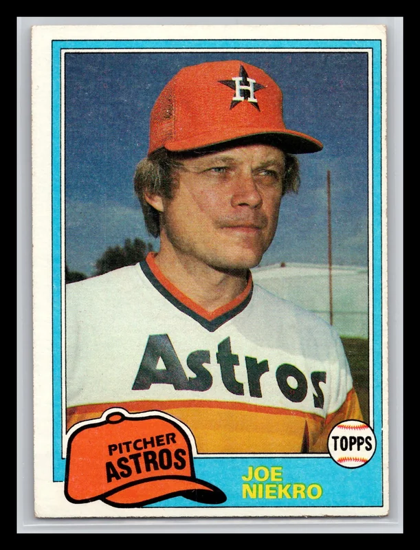 1981 Coca-Cola Houston Astros #6 Joe Niekro